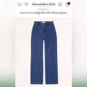 Curve Love High Rise 90s Relaxed Jeans with Trouser Pockets Size 29 Short